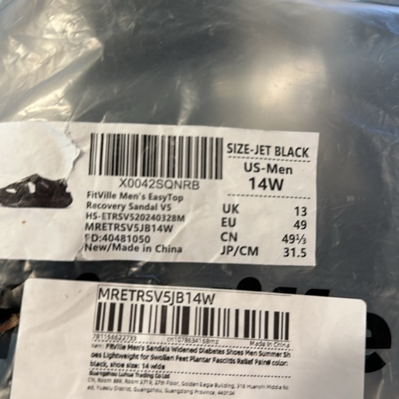 FitVille men’s easy top recovery sandal - Picture 6 of 7